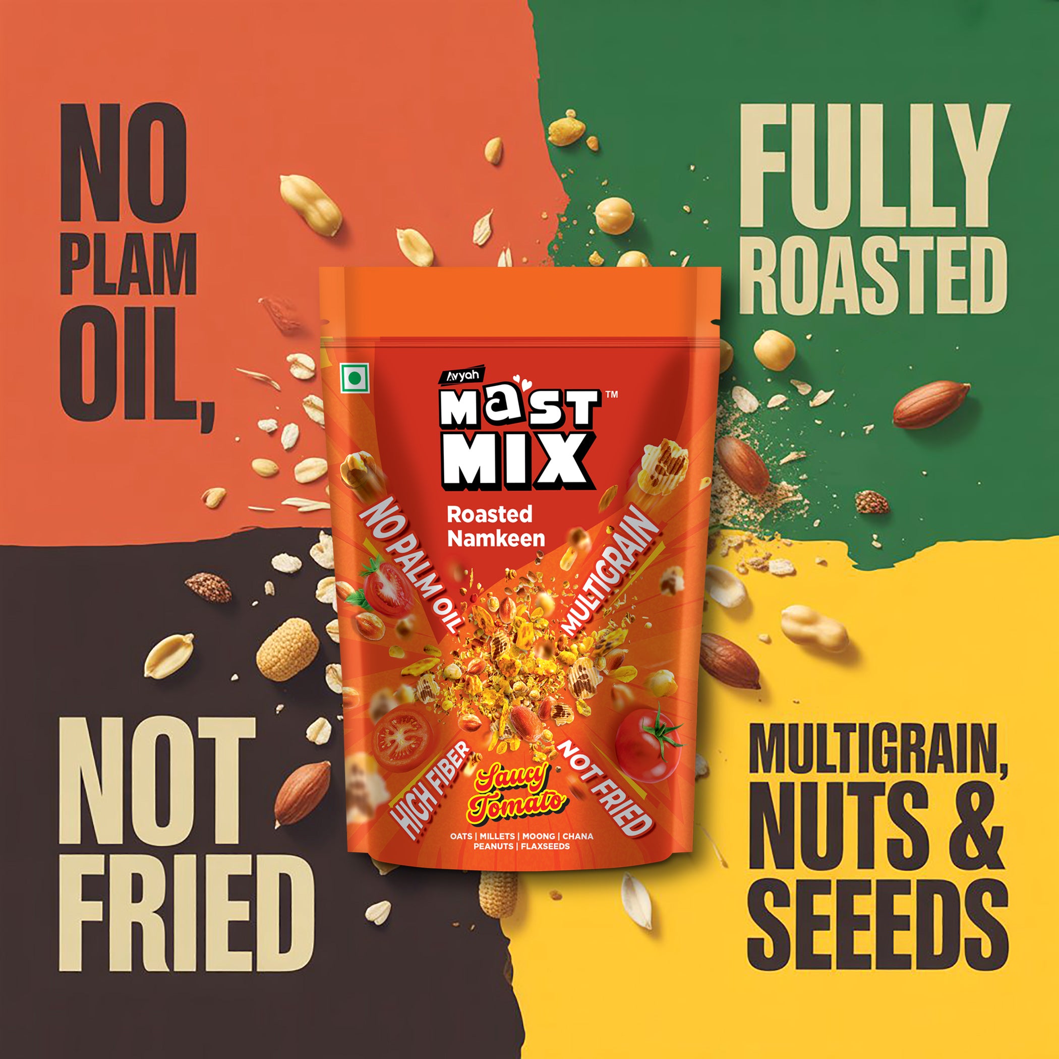 Super Combo | Taakat Hunger Bar + Mast Mix - ₹540/- : 30 Bars + 4 Pack-of- Mast Mix | Free Shipping