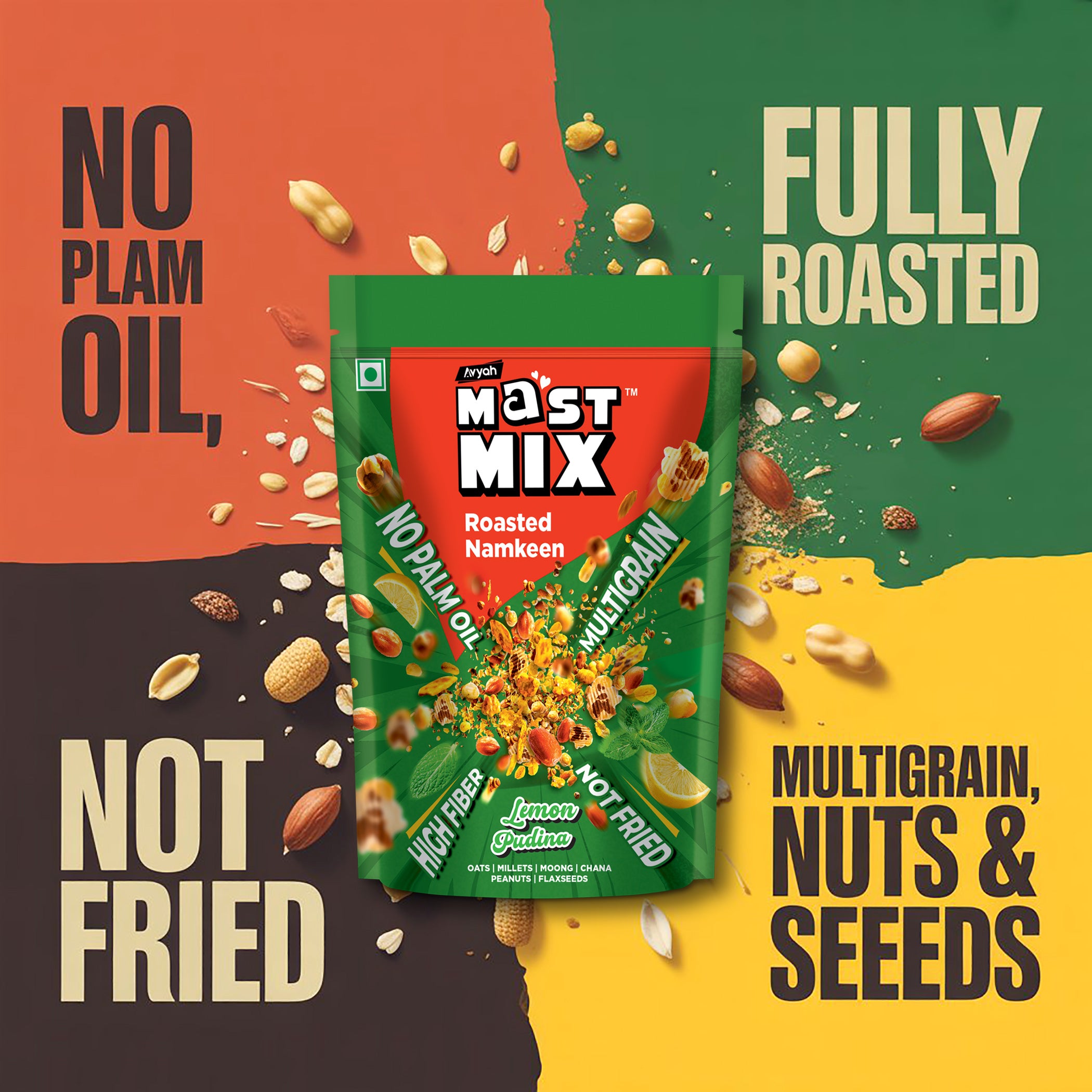 Super Combo | Taakat Hunger Bar + Mast Mix - ₹540/- : 30 Bars + 4 Pack-of- Mast Mix | Free Shipping