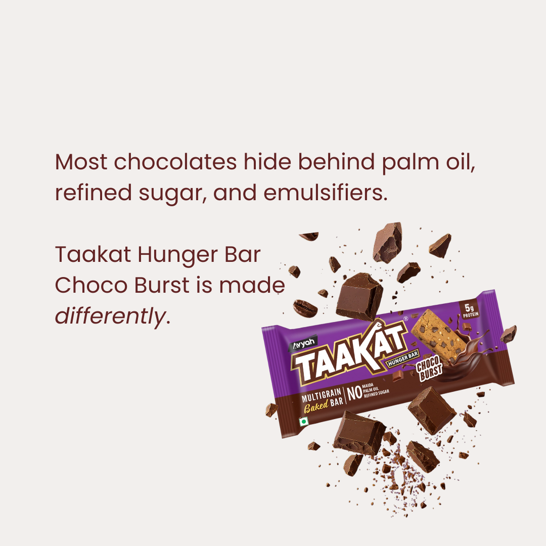 Taakat Hunger Bar - Choco Burst - Wholesome Pack- 24 pack of 10 | FREE SHIPPING