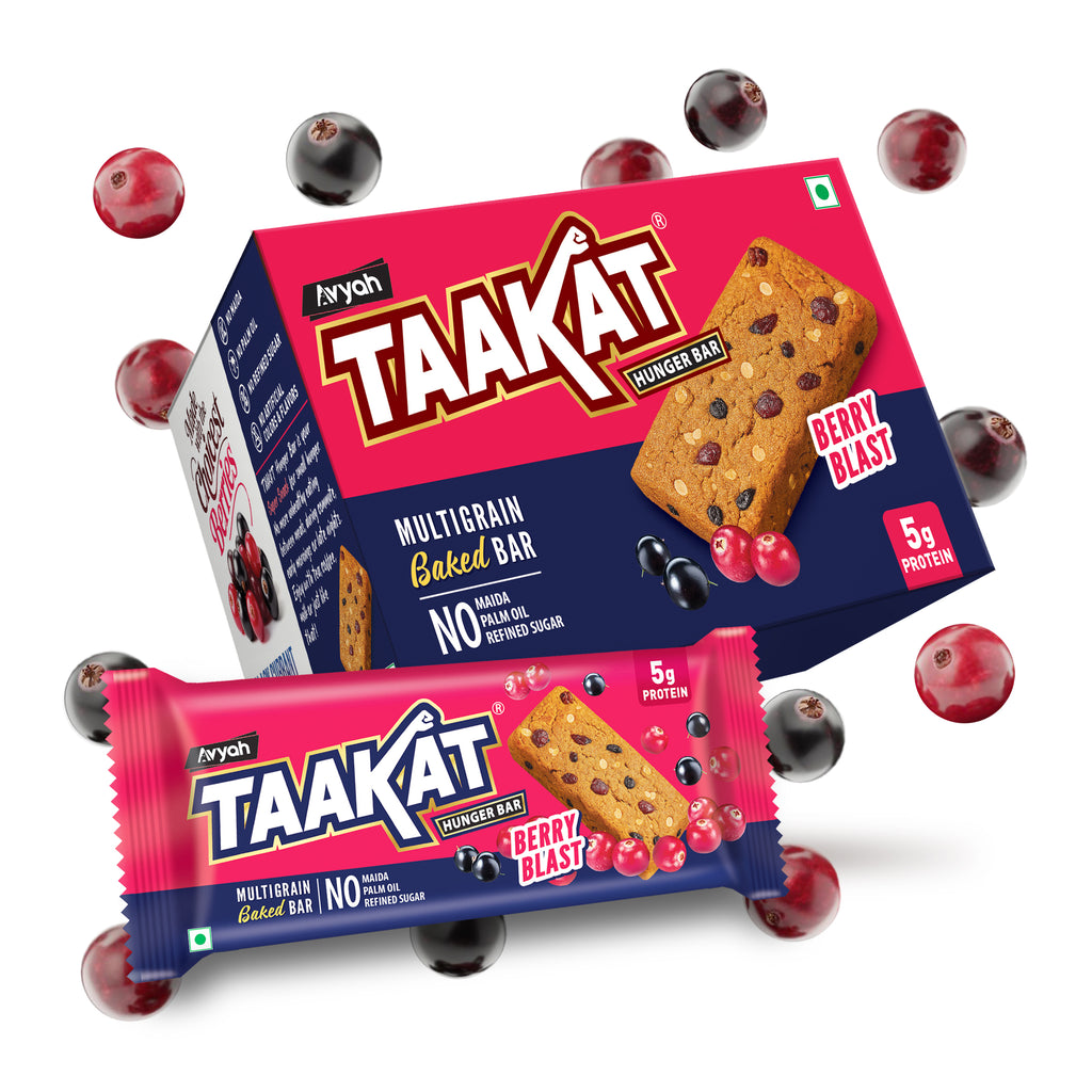 Taakat Hunger Bar - Berry Blast | Pack of 10 bars