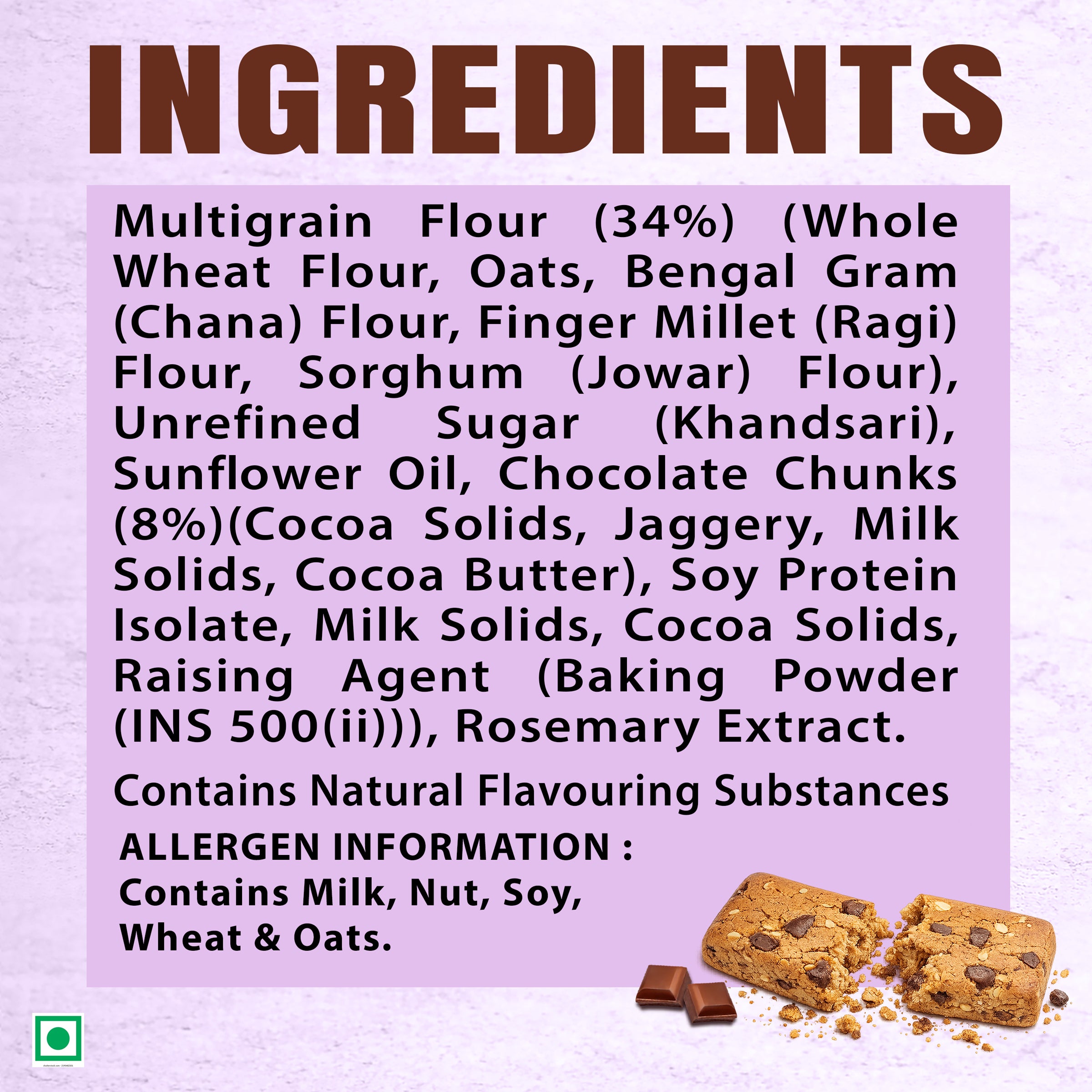 Taakat Hunger Bar | Choco Burst | Multigrain | Clean Chocolate