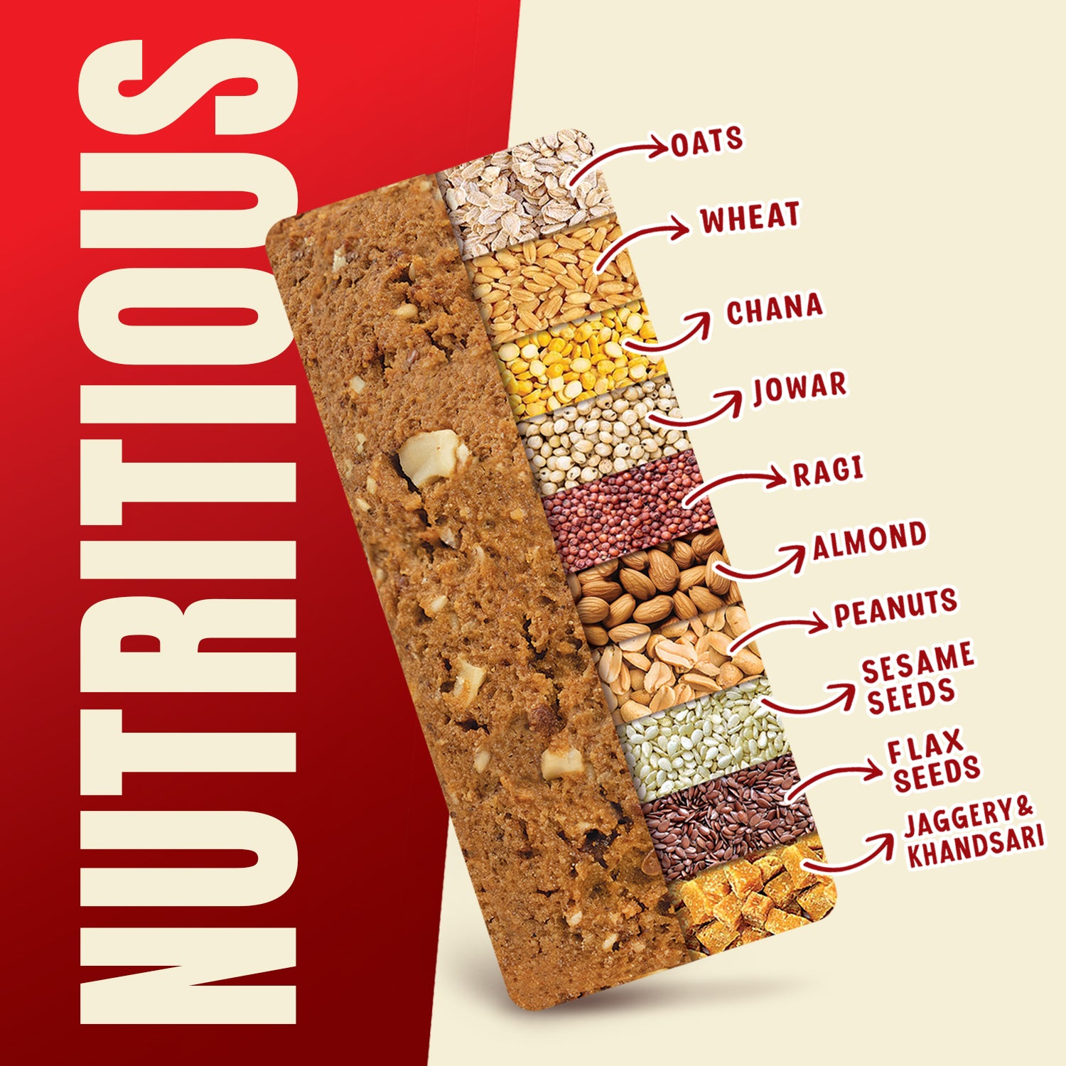 Taakat Hunger Bar - Range Saver Pack (6 variants X 1 Pack-of-10 each) Free Shipping