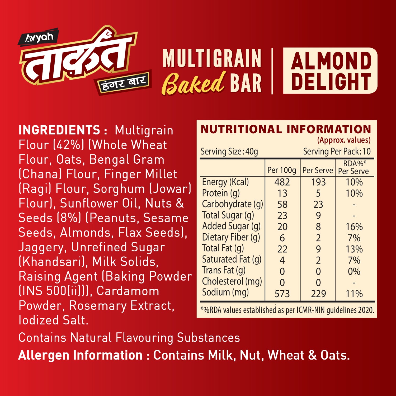 Taakat Hunger Bar - Value Range Combo