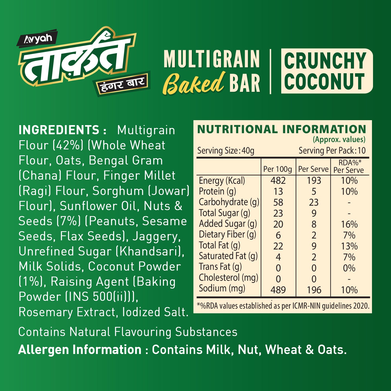 Taakat Hunger Bar - Value Range Combo