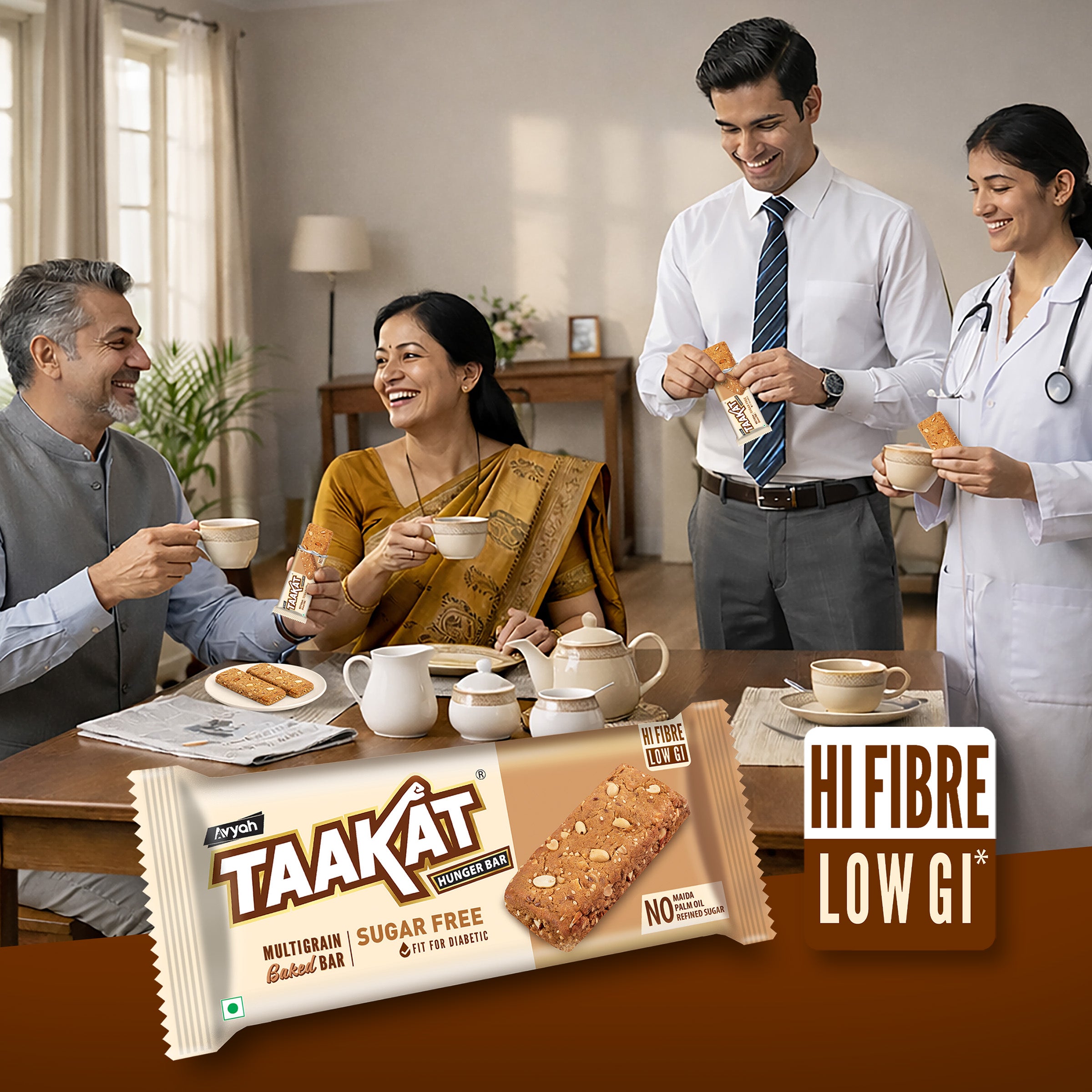 Taakat Hunger Bar: Special Combo | Choco Burst + Berry Blast + Sugarfree | 3 Pack of 10 | Free Shipping